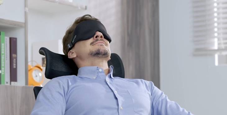 luxury travel eye mask