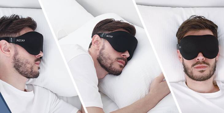 luxury travel eye mask