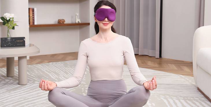 luxury travel eye mask